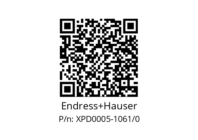  XPD0005-FAABAA Endress+Hauser XPD0005-1061/0