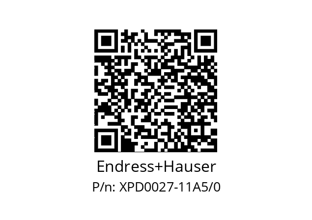  XPD0027-AA0GR0000 Endress+Hauser XPD0027-11A5/0