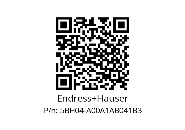   Endress+Hauser 5BH04-A00A1AB041B3