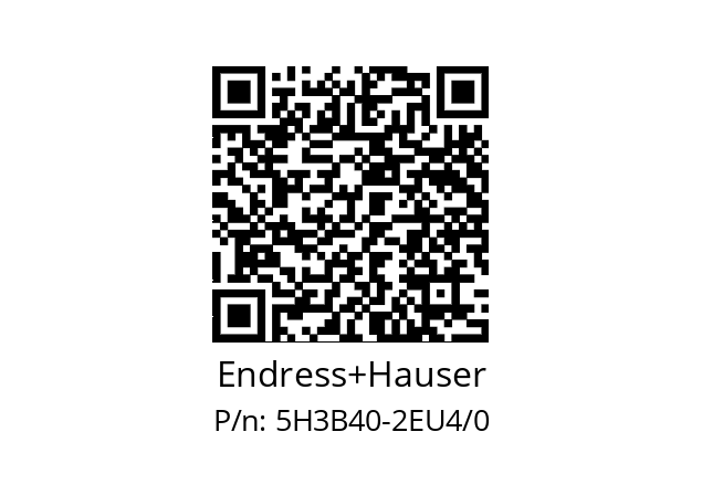  5H3B40-AAIBABEFAAFDAS0BA1+JA Endress+Hauser 5H3B40-2EU4/0