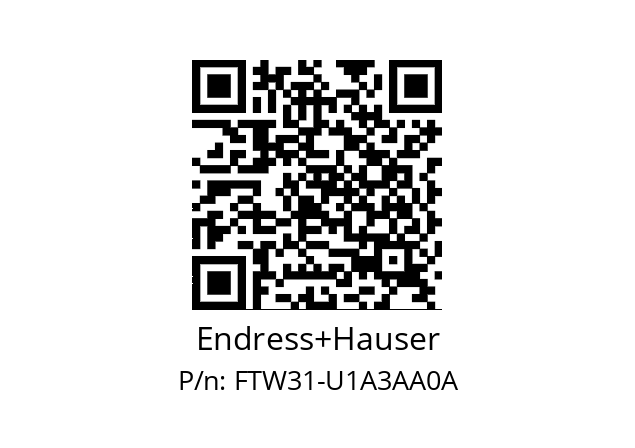   Endress+Hauser FTW31-U1A3AA0A