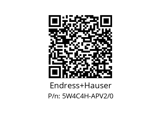  5W4C4H-AAELHA0AHD3K0B Endress+Hauser 5W4C4H-APV2/0