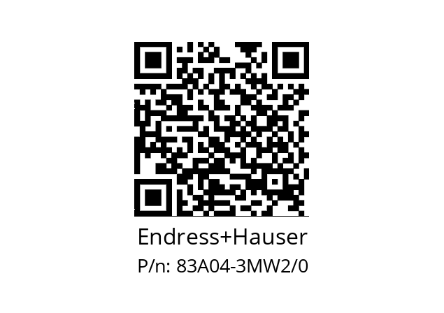   Endress+Hauser 83A04-3MW2/0