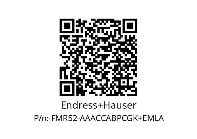   Endress+Hauser FMR52-AAACCABPCGK+EMLA