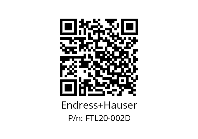   Endress+Hauser FTL20-002D