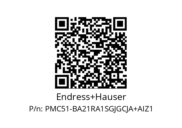   Endress+Hauser PMC51-BA21RA1SGJGCJA+AIZ1