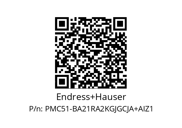   Endress+Hauser PMC51-BA21RA2KGJGCJA+AIZ1