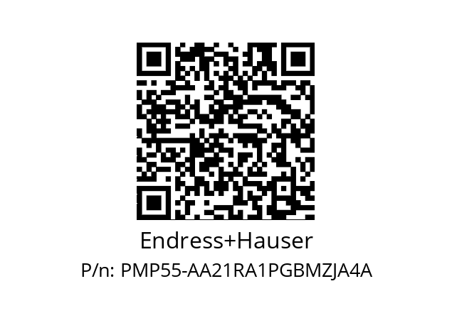   Endress+Hauser PMP55-AA21RA1PGBMZJA4A