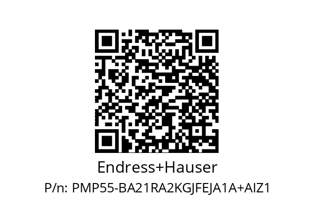   Endress+Hauser PMP55-BA21RA2KGJFEJA1A+AIZ1