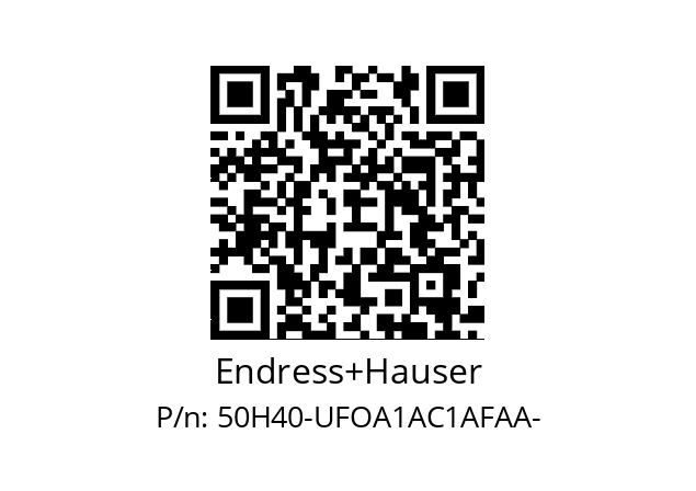   Endress+Hauser 50H40-UFOA1AC1AFAA-