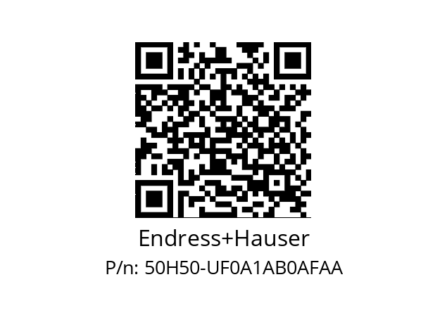   Endress+Hauser 50H50-UF0A1AB0AFAA