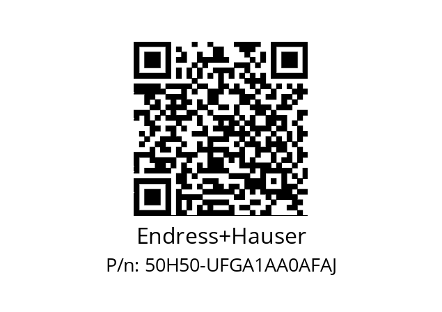   Endress+Hauser 50H50-UFGA1AA0AFAJ