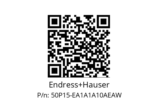   Endress+Hauser 50P15-EA1A1A10AEAW