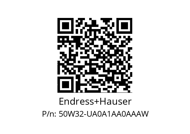   Endress+Hauser 50W32-UA0A1AA0AAAW