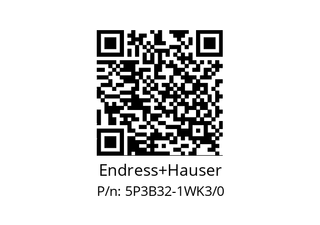   Endress+Hauser 5P3B32-1WK3/0