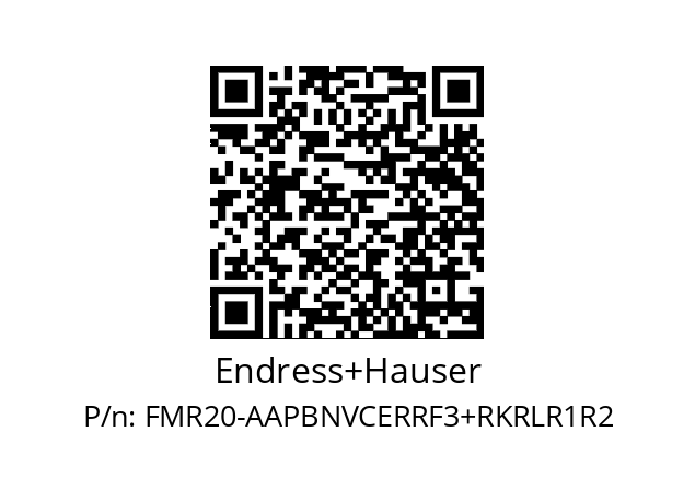   Endress+Hauser FMR20-AAPBNVCERRF3+RKRLR1R2