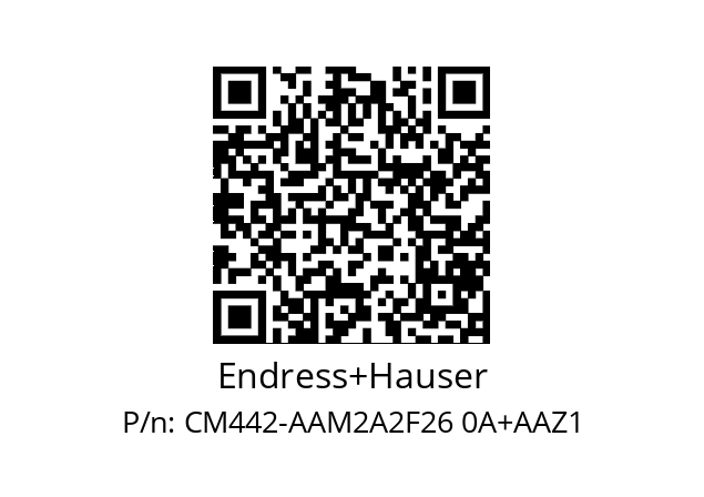   Endress+Hauser CM442-AAM2A2F26 0A+AAZ1