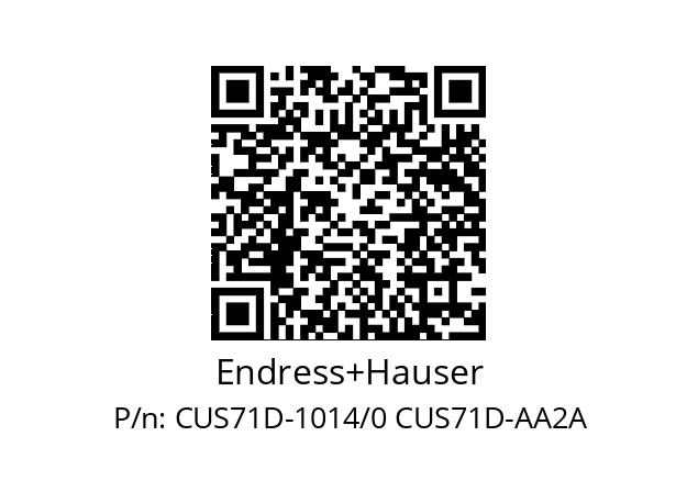   Endress+Hauser CUS71D-1014/0 CUS71D-AA2A