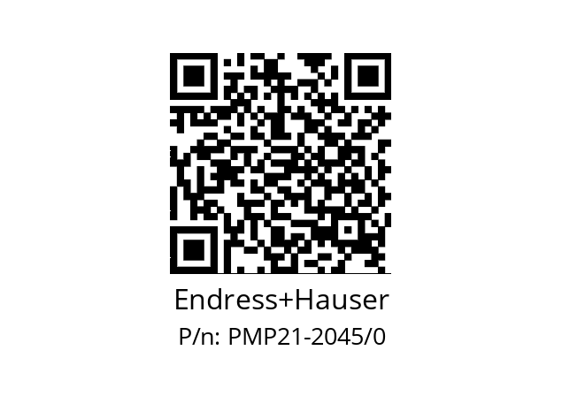   Endress+Hauser PMP21-2045/0