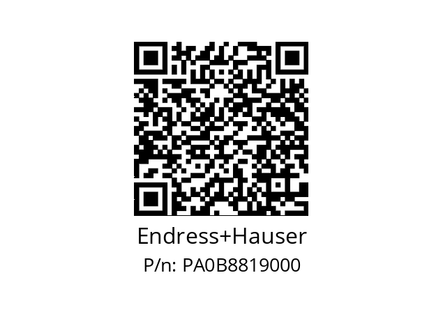  5P3B1H-AAIBAEHFAAED3SGBA1+AAEBLA Endress+Hauser PA0B8819000