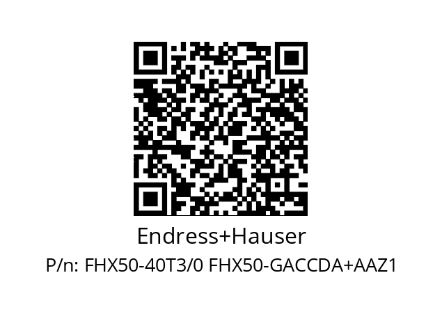   Endress+Hauser FHX50-40T3/0 FHX50-GACCDA+AAZ1