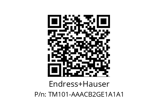   Endress+Hauser TM101-AAACB2GE1A1A1