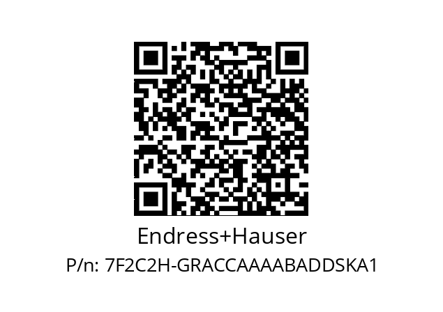   Endress+Hauser 7F2C2H-GRACCAAAABADDSKA1