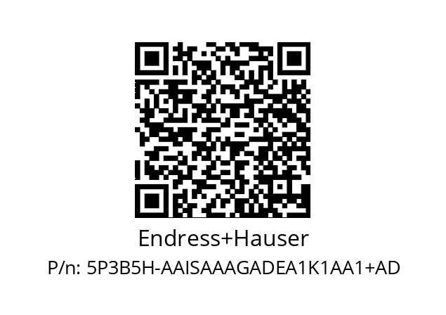   Endress+Hauser 5P3B5H-AAISAAAGADEA1K1AA1+AD