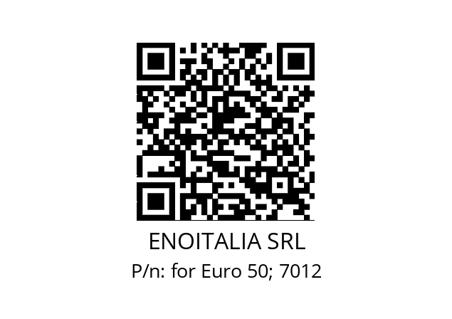   ENOITALIA SRL for Euro 50; 7012