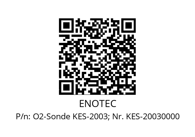   ENOTEC O2-Sonde KES-2003; Nr. KES-20030000