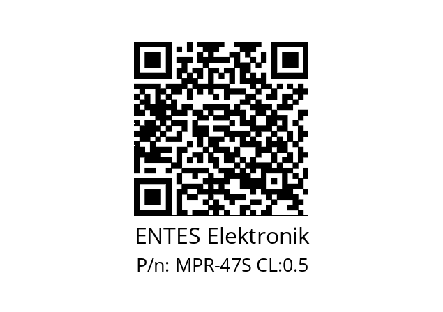   ENTES Elektronik MPR-47S CL:0.5