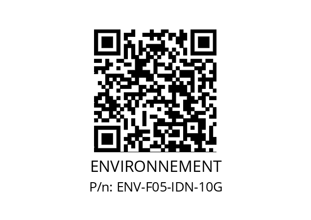   ENVIRONNEMENT ENV-F05-IDN-10G