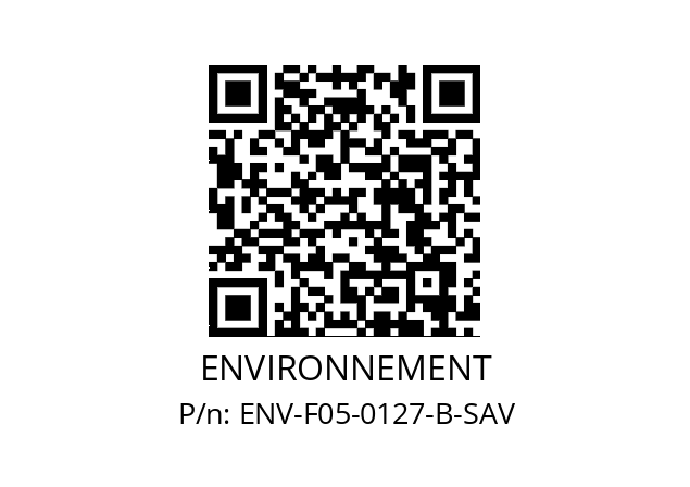   ENVIRONNEMENT ENV-F05-0127-B-SAV