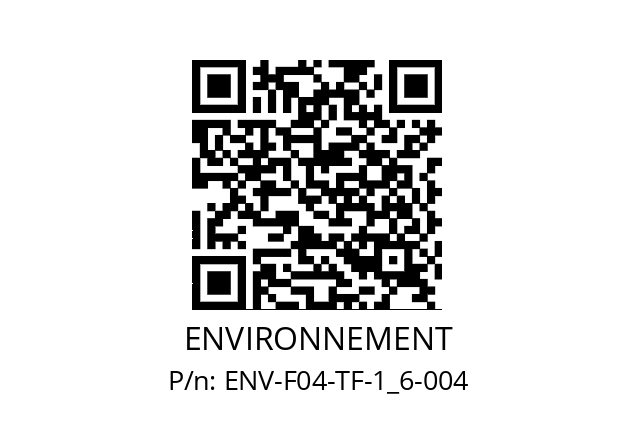   ENVIRONNEMENT ENV-F04-TF-1_6-004