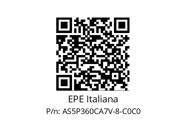   EPE Italiana AS5P360CA7V-8-C0C0