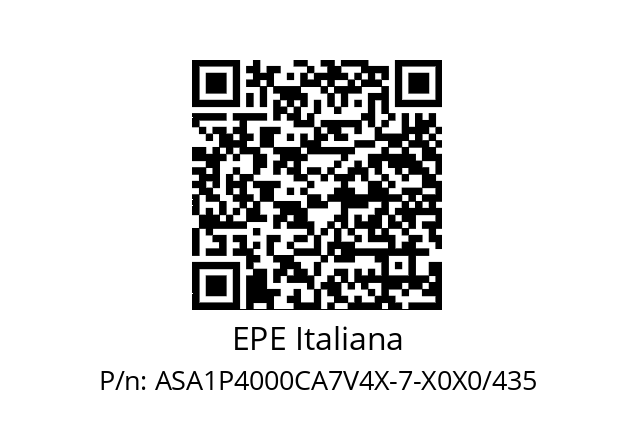   EPE Italiana ASA1P4000CA7V4X-7-X0X0/435