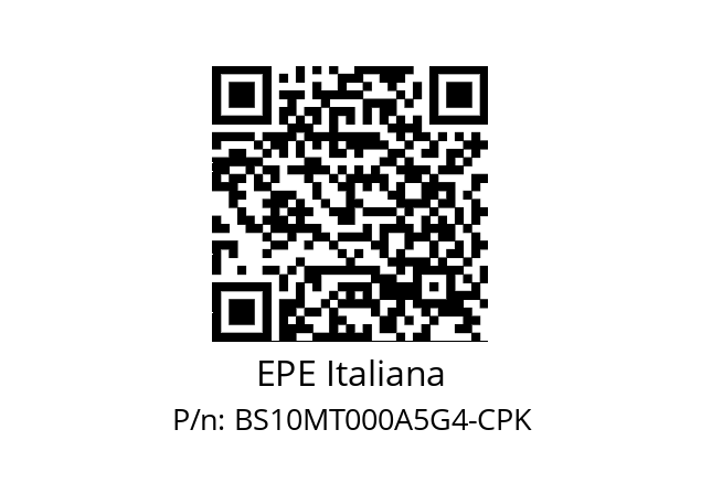   EPE Italiana BS10MT000A5G4-CPK