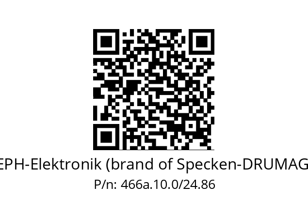   EPH-Elektronik (brand of Specken-DRUMAG) 466a.10.0/24.86