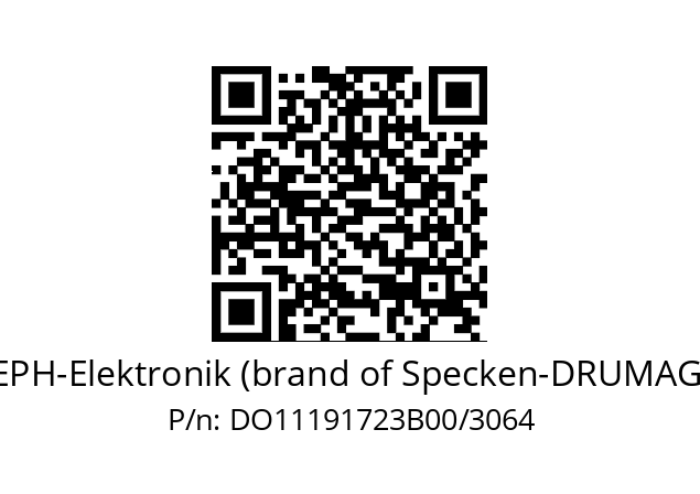   EPH-Elektronik (brand of Specken-DRUMAG) DO11191723B00/3064