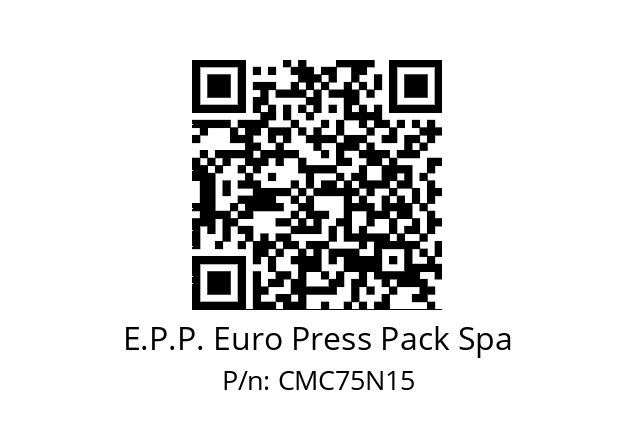   E.P.P. Euro Press Pack Spa CMC75N15