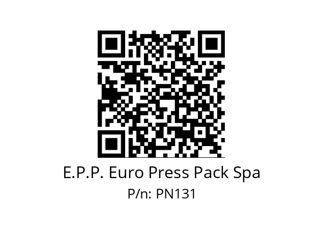   E.P.P. Euro Press Pack Spa PN131