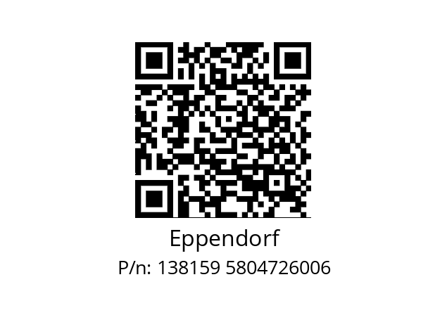   Eppendorf 138159 5804726006