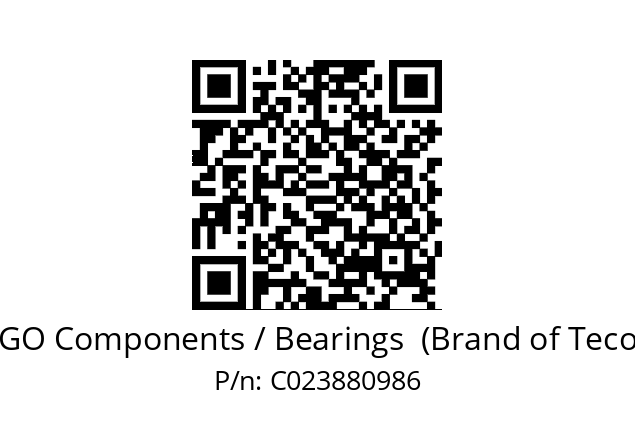   ERGO Components / Bearings  (Brand of Tecom) C023880986