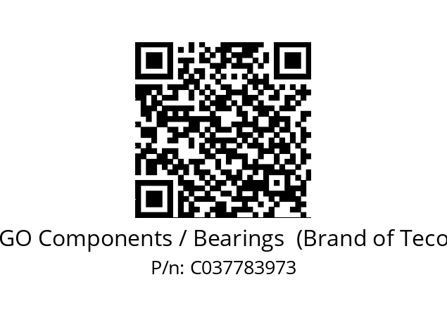   ERGO Components / Bearings  (Brand of Tecom) C037783973