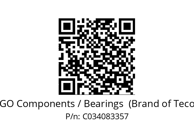   ERGO Components / Bearings  (Brand of Tecom) C034083357