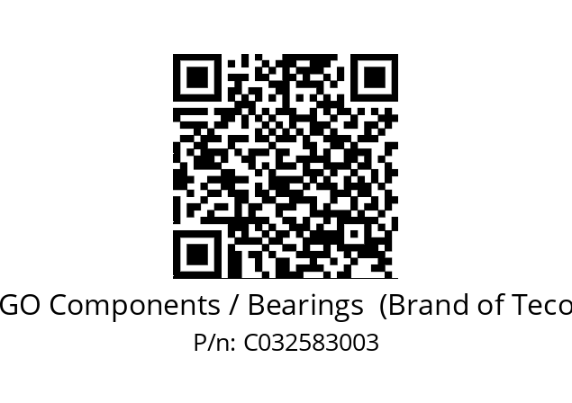   ERGO Components / Bearings  (Brand of Tecom) C032583003