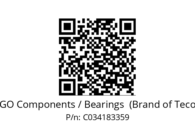   ERGO Components / Bearings  (Brand of Tecom) C034183359