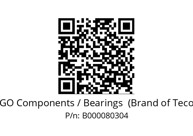   ERGO Components / Bearings  (Brand of Tecom) B000080304