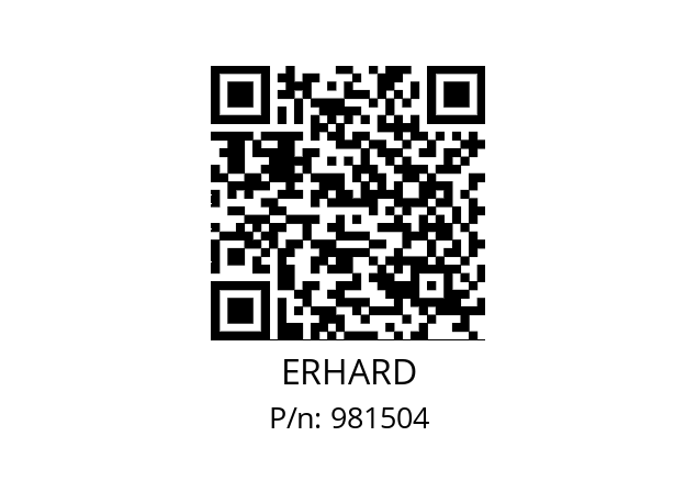   ERHARD 981504