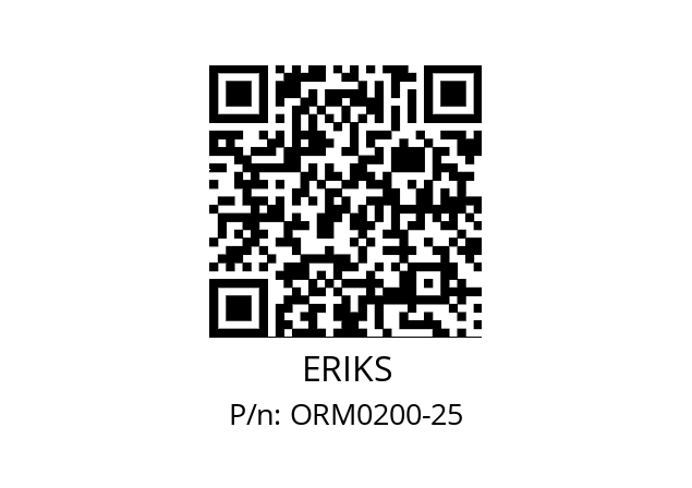   ERIKS ORM0200-25